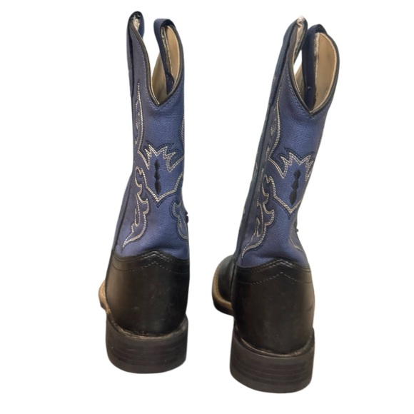 OLD WEST youth blue cowboy boots boys girls  size 12 - mint💥Worn once - Picture 11 of 15